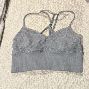 Alo Heathered Grey Sports Bra